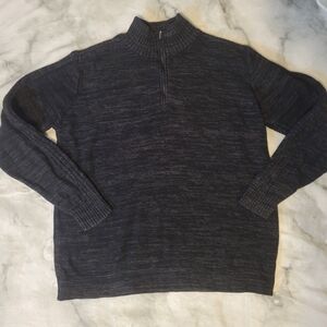 Columbia Men's Dark Gray 1/4 Zip Up Sweater